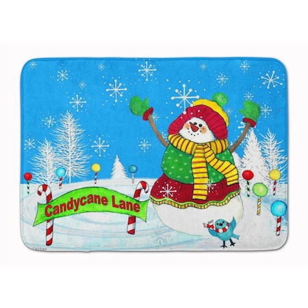 Micasa Candy Cane Lane Snowman Machine Washable Memory Foam Mat MI891858